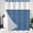 Blue, variant on Lfeey No Hook Shower Curtain with Snap Fabric Liner Set, Waterproof Double-Layer Sheer Top, Light Blue, 71" W x 71" L