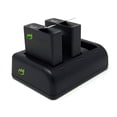 thumbnail image 2 of Replacement for GoPro HERO (2018 Model) Battery (2-Pack, 1220mAh) and Triple USB-C Charger, 2 of 4