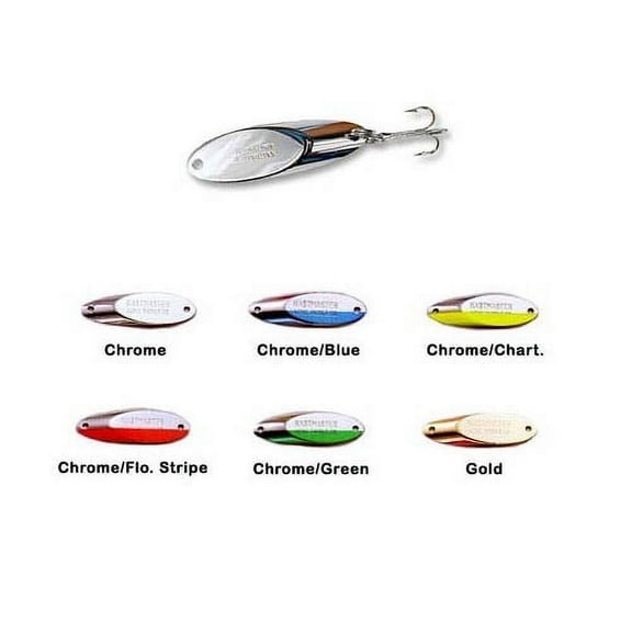 Acme Tackle Kastmaster Fishing Lure Spoon Chrome with Chartreuse Stripe 3/4 oz.