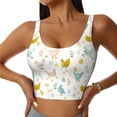 thumbnail image 1 of Balery Chicken Sujetadores deportivos con espalda cruzada para mujer, acolchados, sin costuras, de alto impacto, ideales para yoga, gimnasio, entrenamiento y fitness.-, 1 of 8