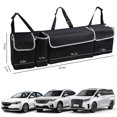 thumbnail image 2 of TSV Car Back Seat Hanging Organizer, Car Trunk Organizer with 4 Large Pockets, Storage Bag for Jeep, SUV, MPV, Black, 2 of 5