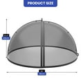 thumbnail image 4 of ModFusion 36" Heavy-Duty Steel Fire Pit Lid with Handle, Round Snuffer Cover, Weather-Resistant, Black, 4 of 8