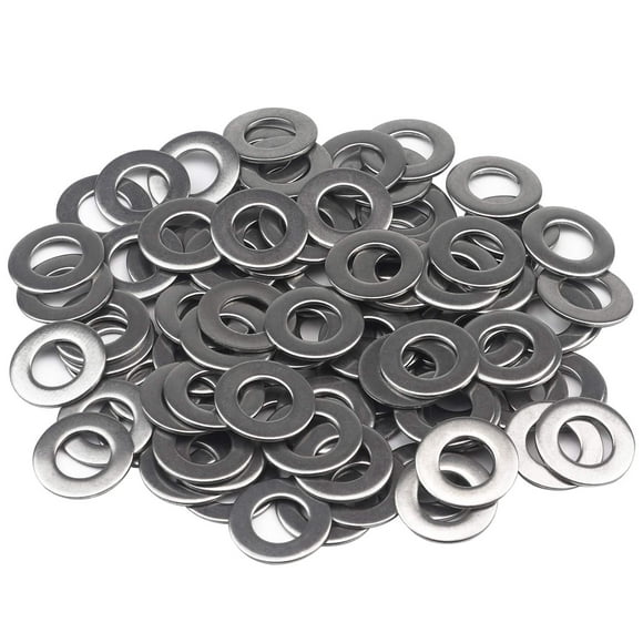 Favordrory M8 Flat Washer 304 Stainless Steel 100 PCS (M8 x 16 x 1.6mm 100PCS)