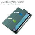 thumbnail image 2 of Allytechgroup Folio Case for iPad Mini 7 A17 Pro 2024 & iPad Mini 6 (2021) 8.3 Inch Trifold Stand Cover with Pencil Holder Clear Back Shockproof Shell for iPad Mini 7th/6th Generation 8.3", Darkgreen, 2 of 8