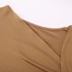 thumbnail image 5 of Top de punto de manga larga con escote asimétrico para mujer - Corte ajustado, diseño acanalado - Ropa informal/de fiesta - Mezcla de poliéster y spandex - Tallas S-XL, 5 of 6