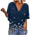 thumbnail image 1 of Blusa de manga tres cuartos con parte superior de un solo hombro para mujer Pompotops  hkajfhjk474023, 1 of 8