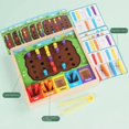 thumbnail image 3 of Montessori Color Classification Catching Worms Game Early Educational Intelligence Development Toys for Kids Birthday Gifts, 3 of 6