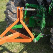 Titan Attachments 3 Point 4 FT Landscape Rake for Compact Tractors, Fits Category 1 Hookup, Tow-Behind Garden Tool, Landscaper, and Grass Comb