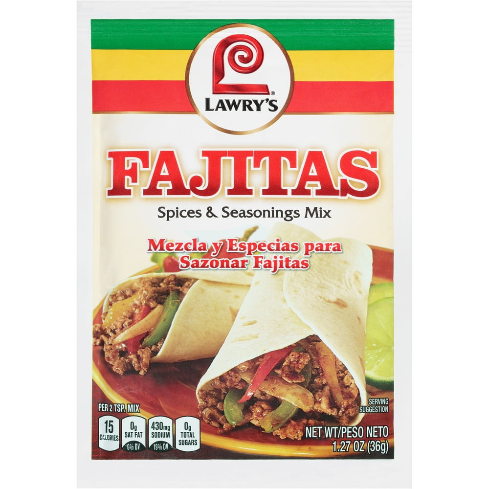 Lawry's Fajitas Spices & Seasonings, 1.27 oz