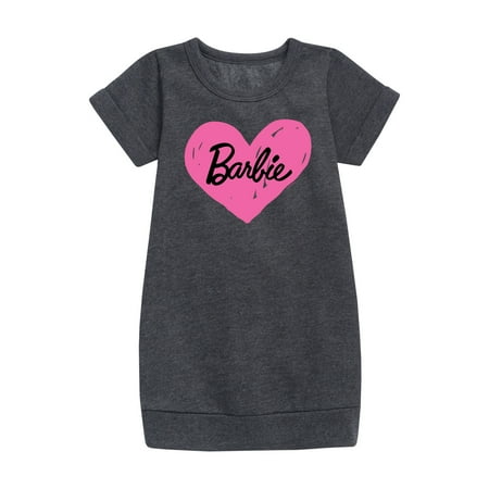 

Barbie - Hand Painted Heart - Toddler And Youth Girls Fleece Dress