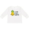 thumbnail image 3 of Inktastic I Love My Auntie with Pineapple Boys Long Sleeve Toddler T-Shirt, 3 of 5