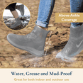 thumbnail image 6 of ComfiTime Waterproof Shoe Covers – Anti-Slip Outsole Design, Above-Ankle Coverage, Shoe Covers for Rain, Durable TPE Rubber, Reusable Shoe Protectors Covers for Men, Women and Kids, Indoor/Outdoor Use, 6 of 11