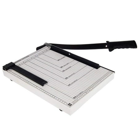 Cutting Paper Machine UBesGoo B4 Paper Trimmer, Adjustable Heavy Duty Desktop Photo Cutter Guillotine Craft Machine, 15'' Cut Length and 12 Sheet Capacity for Home Office Cutting Paper Photo Card Scrapbook ()