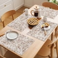 thumbnail image 5 of Spring Tan Cobweb Placemats Set of 8 Abstract Minimalist Farmhouse Lines Place Mats Indoor Wipeable Table Mats Washable Cloth Dining Table Placemats for Kitchen Holiday Party Home Decor 13x19 Inch, 5 of 9