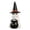 A001- Black, variant on Halloween Ghost Decorations, Light Up Halloween Decorations with Black Witch Hat and Star Cauldron, Cute Halloween Decor for Indoor Tabletop Display, Halloween Home Decor Indoor