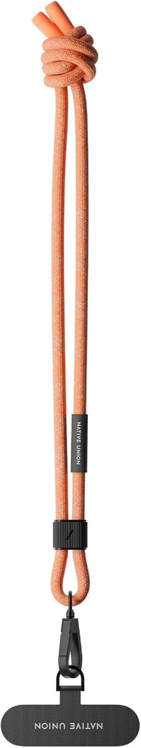 Native Union City Grip – 1 Piece Adjustable Wrist Strap Lanyard for All Smartphones (Apricot Crush)