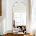 thumbnail image 1 of NeuType Miroir sur Pied Doré avec Support Grand Miroir Pleine Longueur Miroir Mural Moderne 65 Pouces x 22 Pouces, 1 of 8