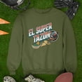 thumbnail image 2 of El Super Tazón Football Fleece Lined Crewneck | Viral Funny Latino Sports | 3 Colors, 2 of 9