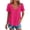 Summer Tops Hot Pink, variant on Womens Summer Eyelet Tops, Short Sleeve Shirts for Women Plus Size Casual Hollow Solid Color Wave V Neck Dressy Blouses