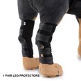thumbnail image 3 of ziyahi 2 Pieces Pet Leg Protectors Recovery Adjustable Knee Pads Support Protection Stability Licking-proof Wraps Small Medium Black L, 3 of 7