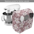 thumbnail image 2 of Flower Stand Mixer Cover, Cherry Blossoms Petal Plant Cartoon Sakura Floret Season, Kitchen Appliance Organizer Bag Cover with Pockets, 5 Quarts, Dried Rose White Green, by Ambesonne, 2 of 4