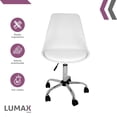 thumbnail image 2 of Silla de Oficina Acolchonada Lumax Eames Altura Ajustable Blanco, 2 of 8