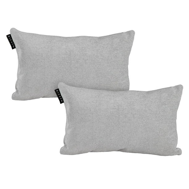 Cojin Riñonera Decorativa Rectangular DICASA Set de 2 Avi Plata