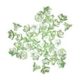thumbnail image 3 of 100 cuentas de flores para hacer joyas, pulseras, manualidades, regalo para mujer, dijes de flores, adornos hechos a mano, collares, cuentas florales. Verde claro, 3 of 8