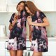 thumbnail image 4 of Easygdp Cute Kittens Group Portrait Camisón de manga corta para mujer, informal, estampado, 4 of 6