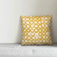 thumbnail image 2 of Creative Products Ink Circles in Yellow 16x16 Spun Poly Pillow, 2 of 2