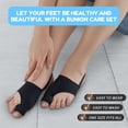 thumbnail image 4 of 2Pcs Bunion Corrector for Women & Men Big Toe Straightener-Bunions Correction Women & Men-Bunion Splint-Bunions Pads for Bunion Relief-Hallux Valgus Pain Relief,Comfortable & Breathable for Day/Night, 4 of 7
