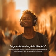 Noise Master Buds Max, SoundbyBose Wireless Over-Ear Headphones with Segment Leading Adaptive ANC, Dynamic EQ, LHDC 5.0, Immersive Spatial Audio,Upto 60H Playtime, App Support (Onyx)