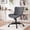 Gray, variant on Armless PU Leather Office Chair, Ergonomic Swivel Task Chair with Wheels, Adjustable Height Computer Chair for Home Office