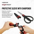 thumbnail image 4 of Farberware Edgekeeper Stainless Steel Shears with Black Handle Sleeve with Built-in Sharpening, 4 of 17