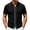 Black, variant on TrendOFT Mens Polo Shirts Summer Short Sleeve Business Casual Open Front Knit Shirt Comfortable Daily Wear Business Top Beige L