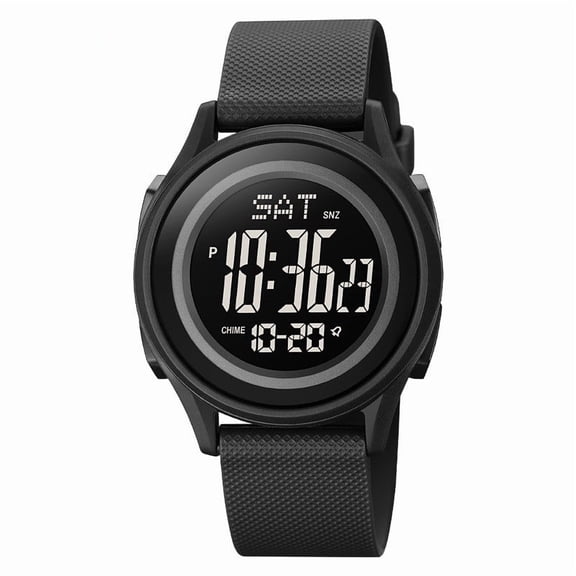 Dadiaei Multifunction Digital Watch with Stopwatch Alarm LED Backlight Date Week Display for Men Women Water Resistant Outdoor Sports Daily Use