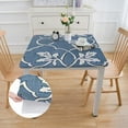 thumbnail image 2 of HAOXIT  Blue Square Tablecloth , Printed Table Clothes Spill Proof and Waterproof 52*52, 2 of 8