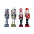 thumbnail image 1 of 4 figuras de Cascanueces, soldados, muñecos navideños, decoración multicolor para fiestas. Estilo V, 1 of 9