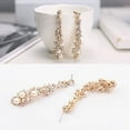 thumbnail image 2 of Ayyufe Elegant Women Pearl Rhinestone Dangle Chandelier Drop Earrings, 2 of 5