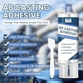 thumbnail image 5 of Super- Casting Adhesive, Heavy Duty Epoxy  AB Glue,  & Heat Resistant, -Purpose Bond for Metal, Plastic, Glass, Concrete & Ceramic Repair - 2.8oz/80g (Blue), 5 of 6