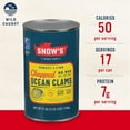 thumbnail image 2 of Snow's Wild Caught Chopped Ocean Clams, Gluten Free, No MSG, 7g Protein per Serving, Shelf Stable Can, 51oz, 2 of 9
