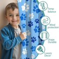 thumbnail image 3 of Blackout Kids Curtains,Blue Dog Paw Footprint Childrens Insulated Curtains Set Of 2,Bedroom Essentials,Toddler Room Decor 42"x54"(106x137cm), 3 of 4
