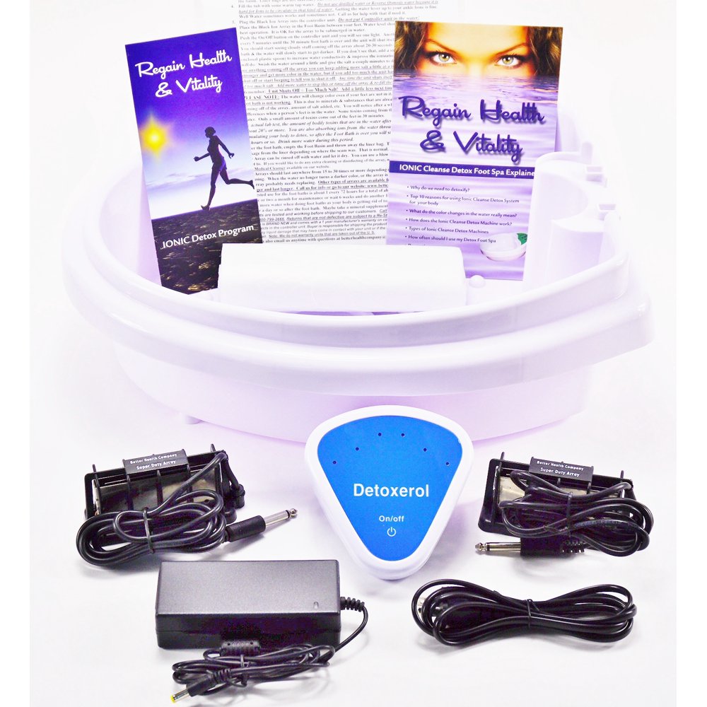 Improved Model. Hydro Detox Spa Ion Detox Ionic Foot Bath Spa Chi