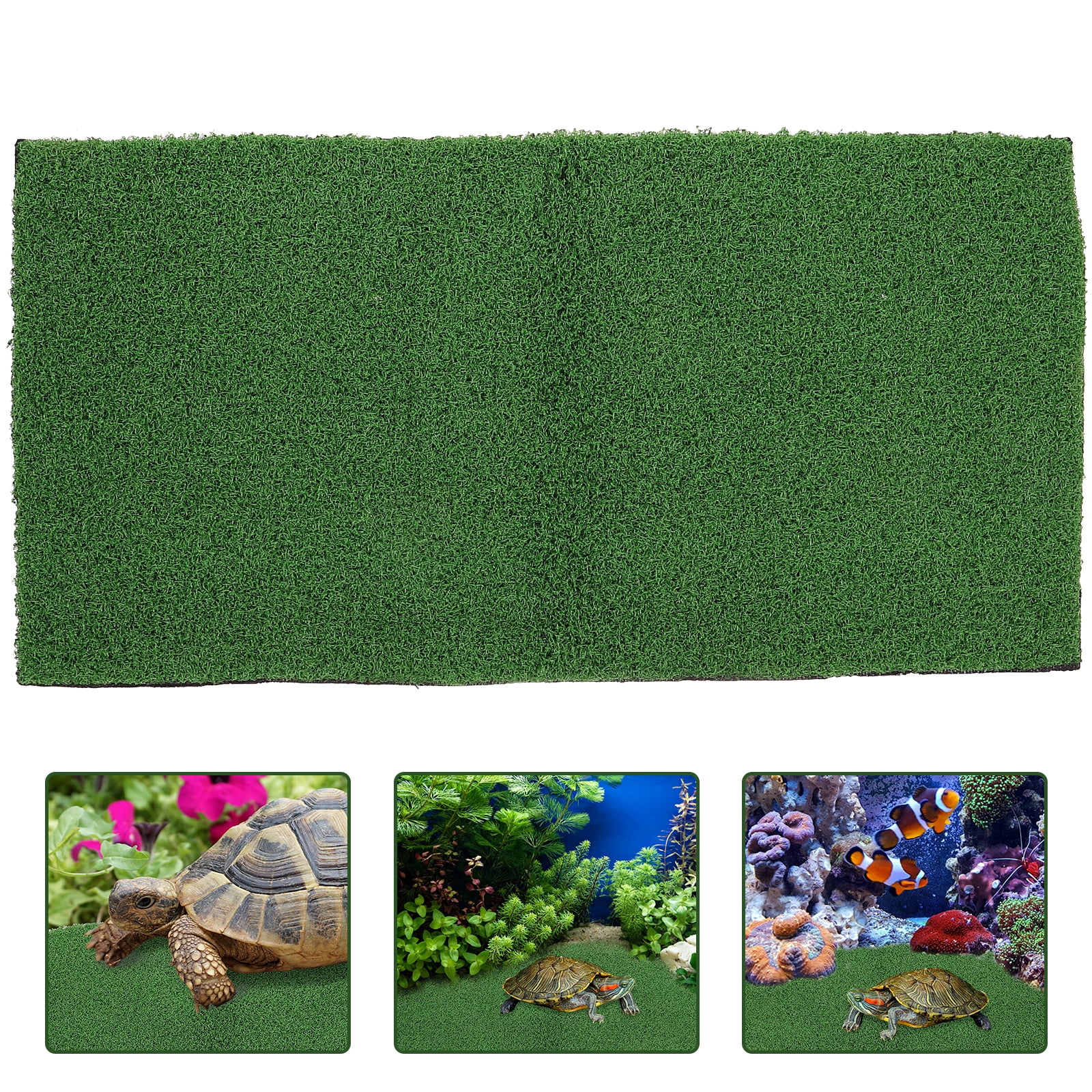 Turtle Basking Platform Turf, 2pcs Turtle Basking Platform Turf Simulated Turtle Turf Fish Tank Simulation Turf Climbing Platform Turf