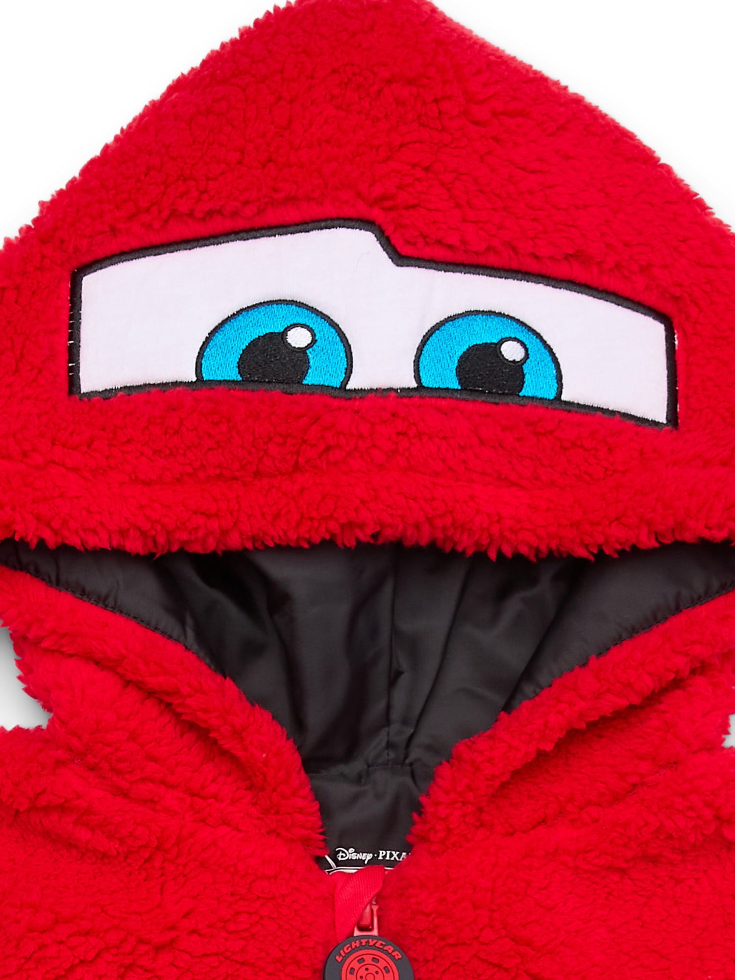Disney Pixar Cars Toddler Boys Plush Fleece Full-Zip Cosplay Hoodie, Sizes 12M-5T