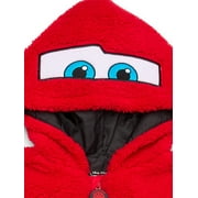 Disney Pixar Cars Toddler Boys Plush Fleece Full-Zip Cosplay Hoodie, Sizes 12M-5T