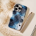 thumbnail image 6 of Elegant Dark Blue Floral Heart Smoke Design Protective Case Compatible with iPhone 11/12/13/14/15/16 (Pro Max/Plus) for Women Girls, 6 of 9