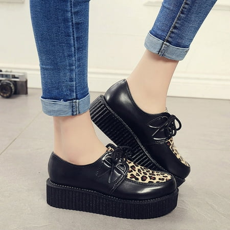 

Cathalem Womens Casual Shoes for Fall 2022 Women s New Leather Grinding Japanese Vintage Thick Soled Slip on Shoes Women Casual F 8.5