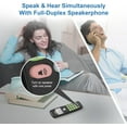thumbnail image 2 of Cordless Phone with DECT 6.0, Full-Duplex Speakerphone, Lighted Display, Backlit Keypad, Caller ID/Call Waiting, Volume Control, Hearing Aid Compatible, Wall Mount | VG131-11 (Black), 2 of 8