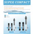 thumbnail image 3 of Aquarium Heater,25W Small Submersible Fish Tank Heater Super Short Aquarium Heater for up to 1 Gallon Tanks Small Betta Aquarium Heater with Digital Display Controller Adjustable Temperature, 3 of 7